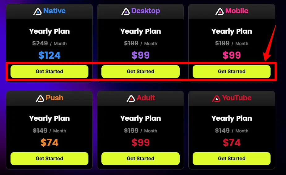 Choose Adplexity plan for Discount