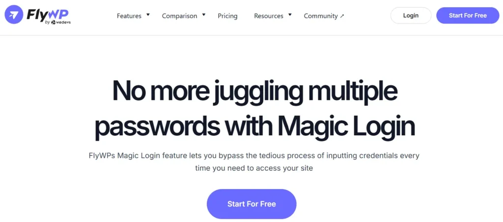 FlyWP Magic Login