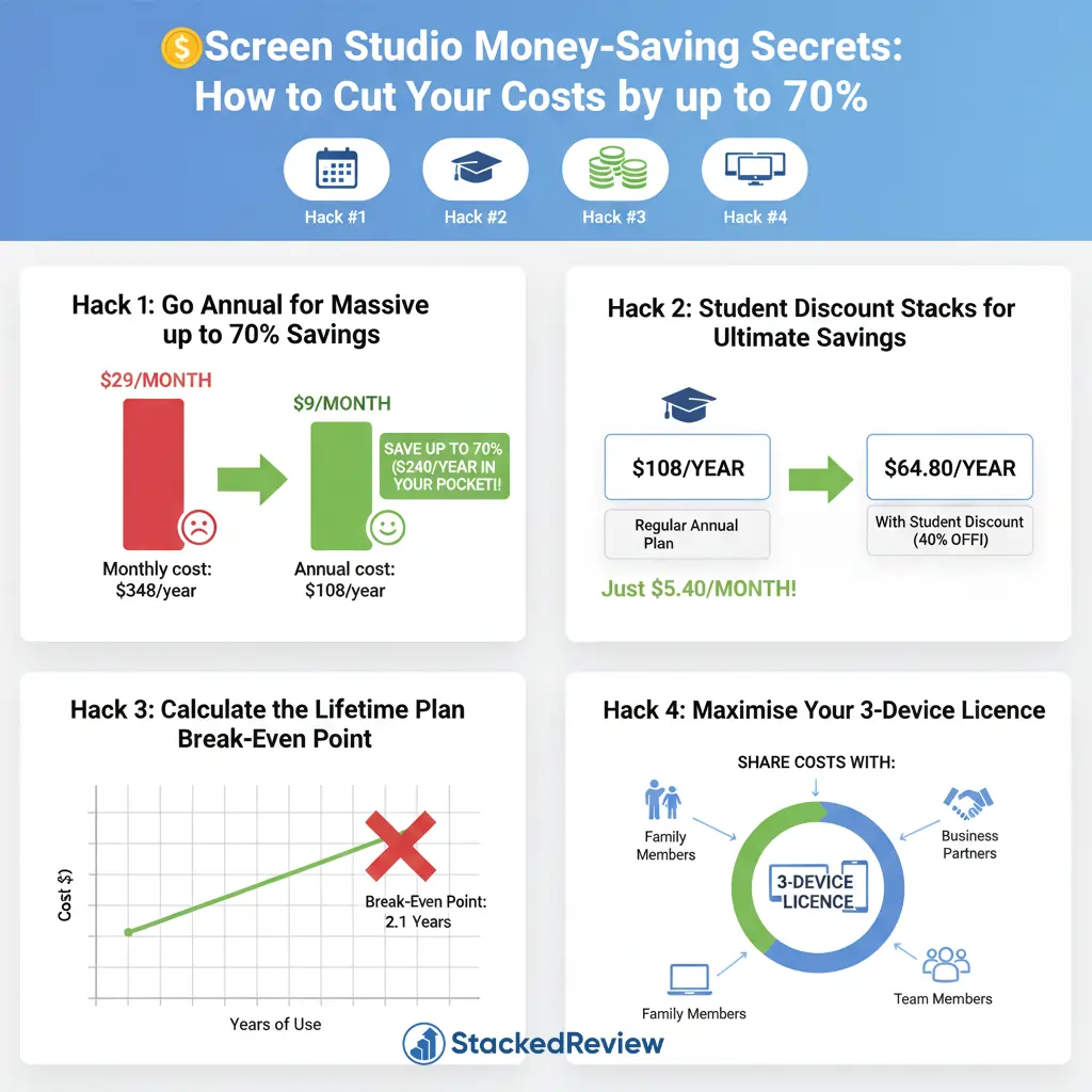 Money-Saving tips for Screen Studio