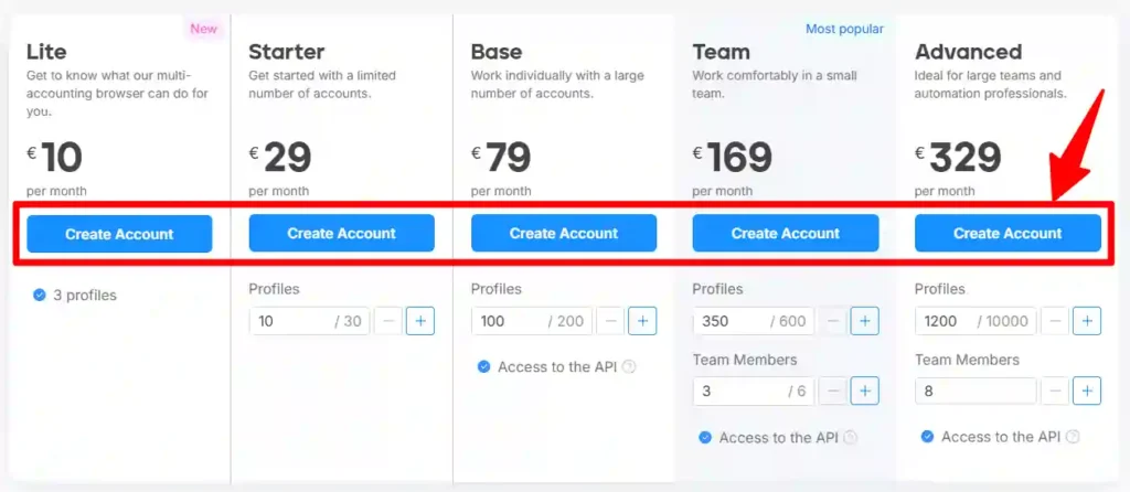 Pick OctoBrowser Plan to get Discount