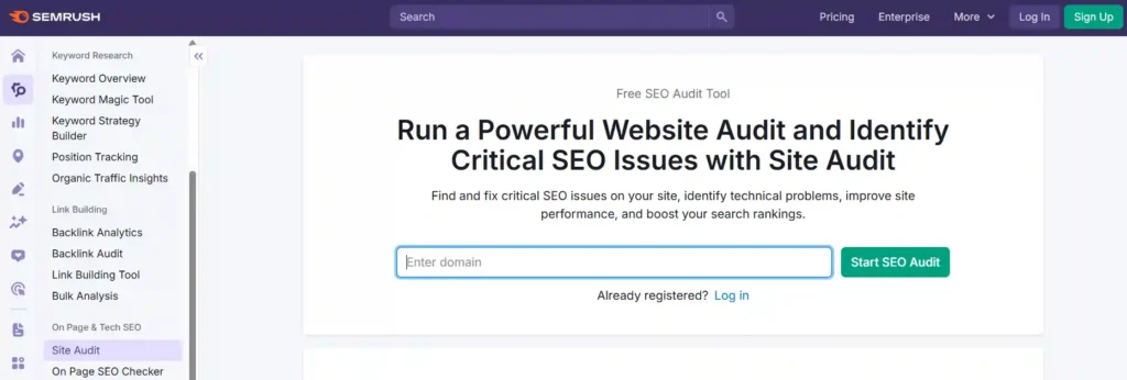 Semrush Site Audit