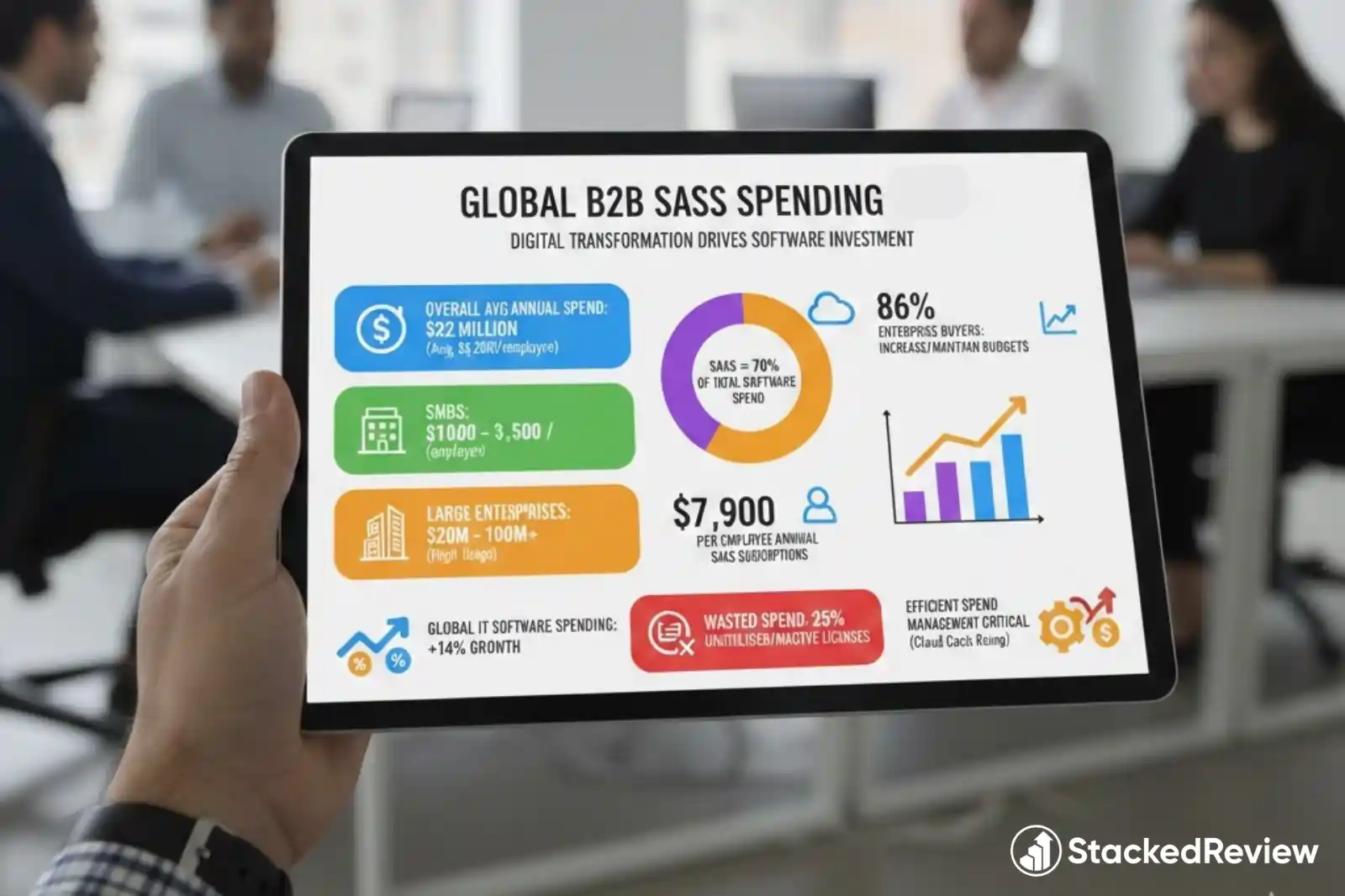 Average SaaS Spending Trends Across Businesses