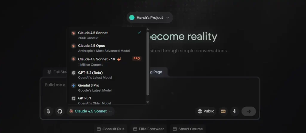 Emergent Flexible LLM Model Selection