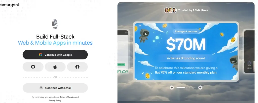 Sign Up for Emergent Account