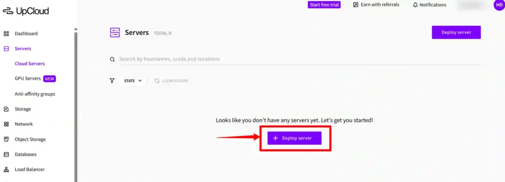Deploy Your First Server in UpCloud