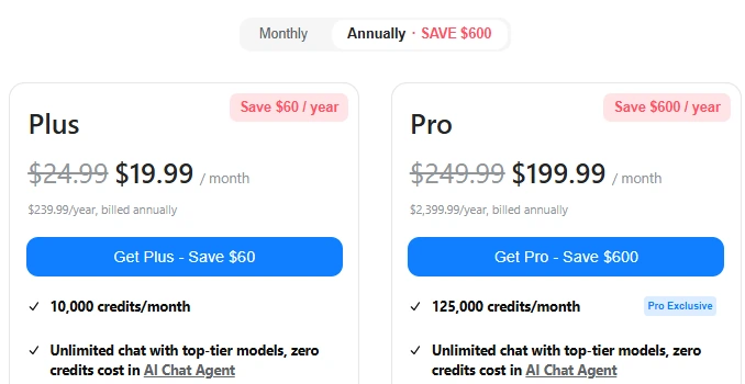Genspark Pricing Plans