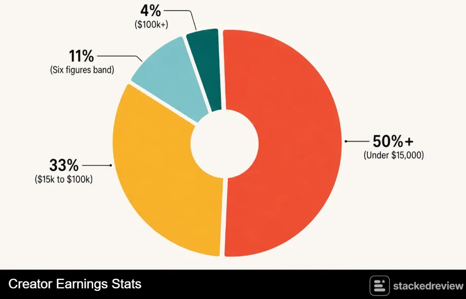 Creator Economy Statistics: Market Size and Income in 2026 3 Creator Earnings Stats