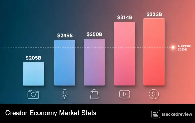 Creator Economy Statistics: Market Size and Income in 2026 2 Creator Economy Market Stats