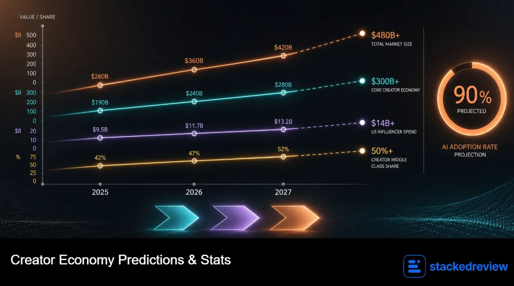 Creator Economy Statistics: Market Size and Income in 2026 8 Creator Economy Predictions & Stats