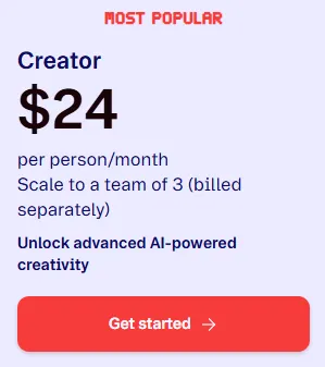 Descript Pricing 2026: Plans, Costs and AI Credit Limits 4 Descript Creator Plan
