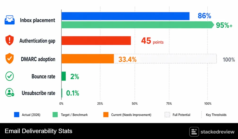 Email Marketing Statistics 2026: Key Benchmarks and Trends 7 Email Deliverability Stats