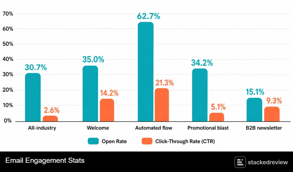 Email Marketing Statistics 2026: Key Benchmarks and Trends 4 Email Engagement Stats