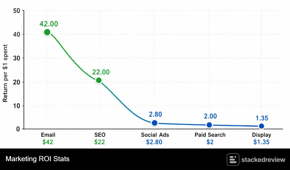 Email Marketing Statistics 2026: Key Benchmarks and Trends 3 Marketing ROI Stats