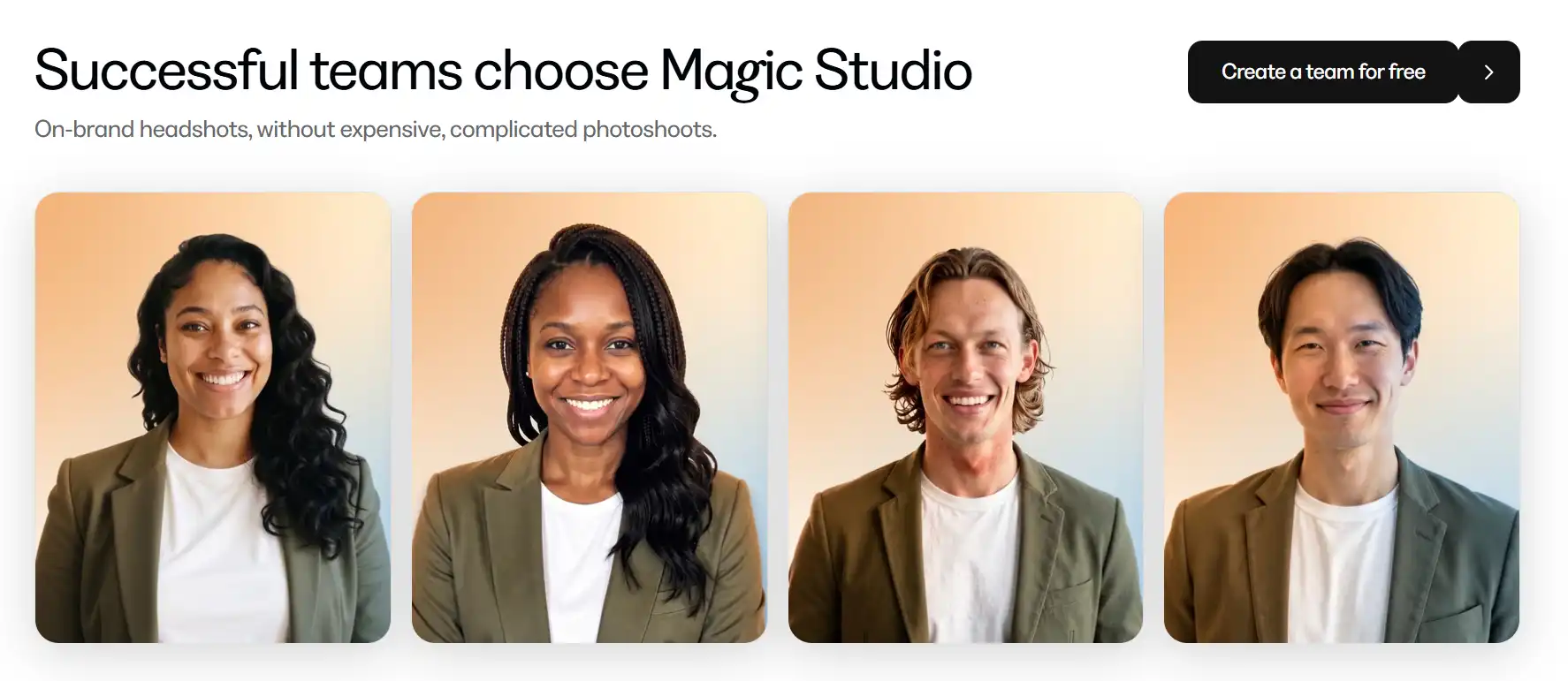 Magic Studio Coupon Code AFFINCO10: Save 10% on AI Headshots 10 Magic Studio Teams