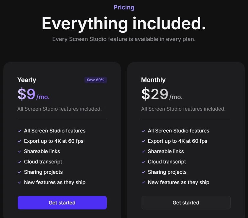 Screen Studio Review 2026: Mac Recorder Features & Pricing 13 Screen Studio Pricing Plans